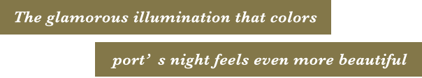 The glamorous illumination that colors port’s night feels even more beautiful