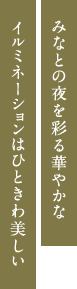 みなとの夜を彩る華やかなイルミネーションはひときわ美しい