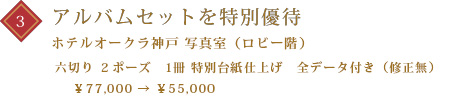 アルバムセットを特別優待