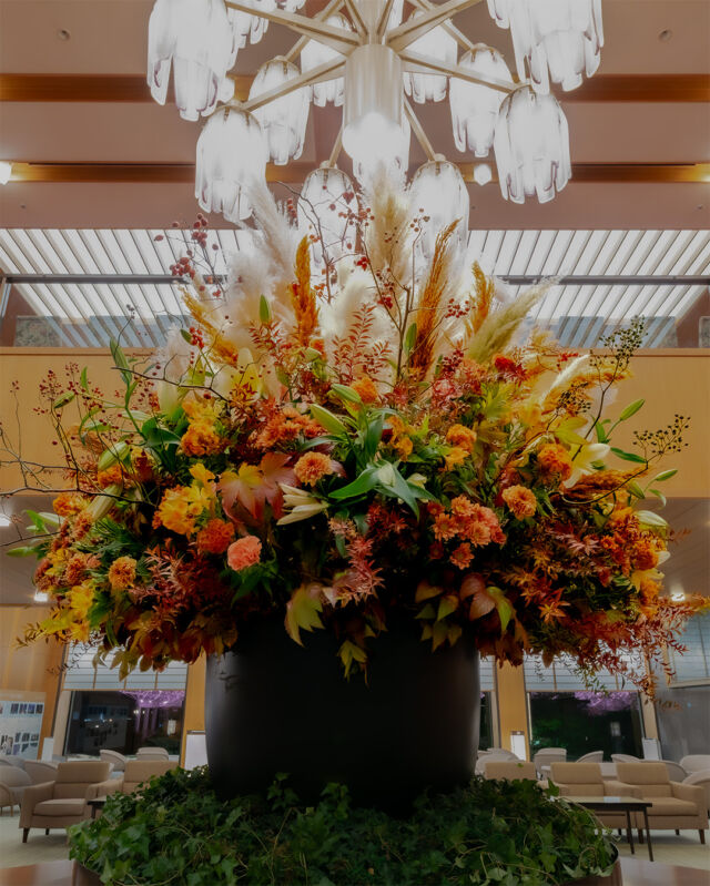 .
10月のメインロビーのお花は、静謐な美しさの中に
華やかさを纏った印象に仕上げました。

ホテルオークラ神戸で秋のひとときをお楽しみください。

We display flowers that convey both a sense of calm and a vibrant impression.
Please take a moment to savor the autumn experience at Hotel Okura Kobe.

#ホテルオークラ神戸#hotelokurakobe#ホテル関西#関西ホテル#ホテル神戸#神戸ホテル#神戸観光#神戸旅行#ホカンス#ラグジュアリーホテル#花#フラワー#flower#ロビー#リゾート#10月#October#秋#Autumn#relax#okurahotels#oneharmony @okura_hotels